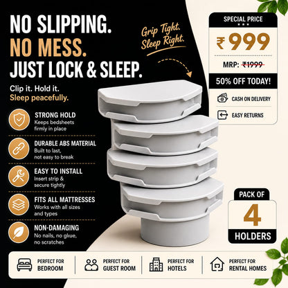 SleepGrip™ Bedsheet Holders