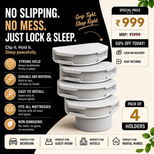 SleepGrip™ Bedsheet Holders