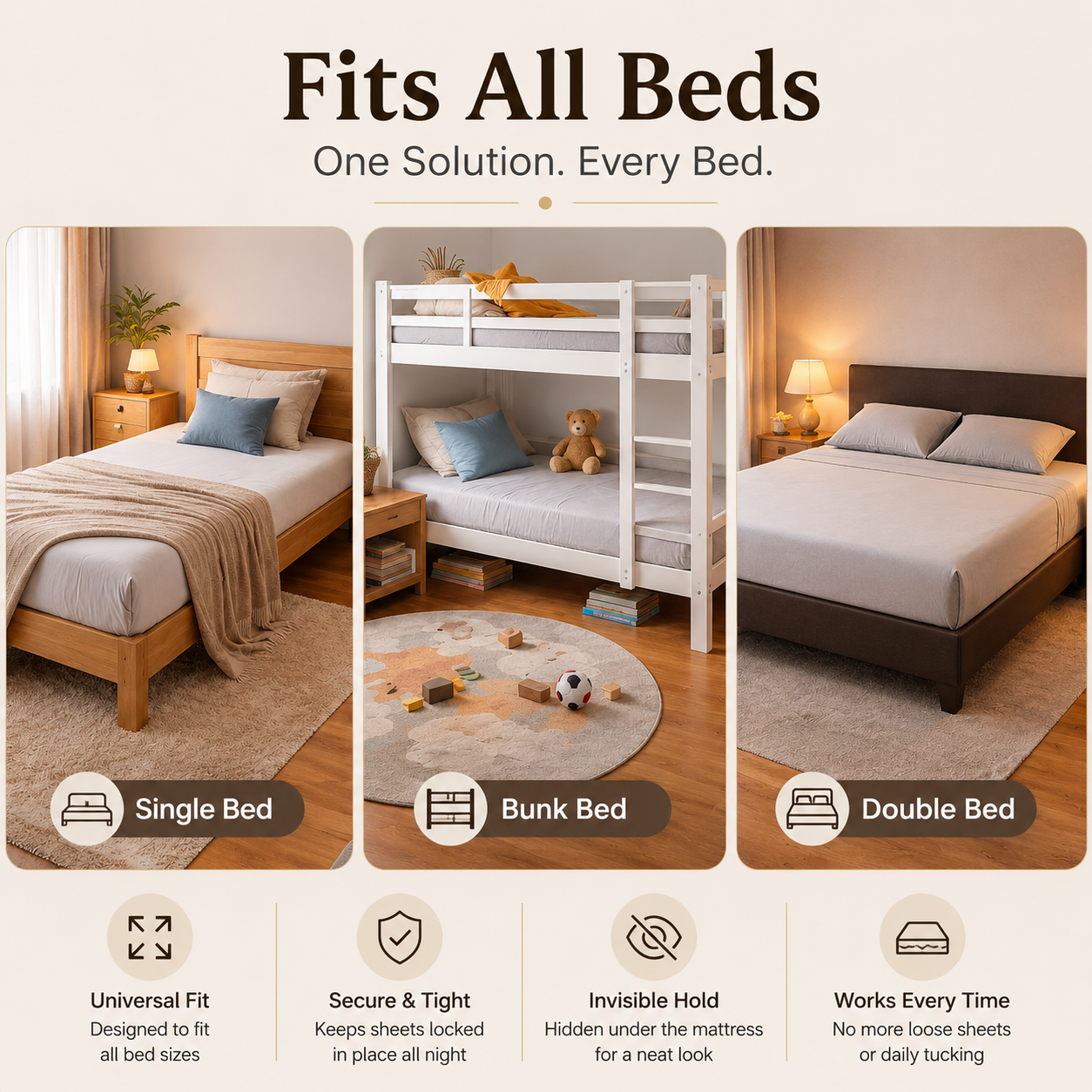 SleepGrip™ Bedsheet Holders