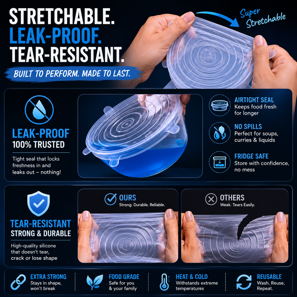 FreshSeal Lids (Value Pack Of 6)